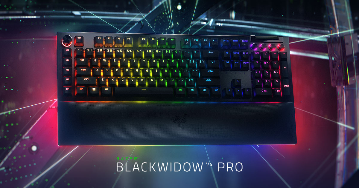 Razer BlackWidow V4 Pro Mechanical Gaming Keyboard Razer BlackWidow V4 Pro Mechanical Gaming Keyboard - Image 1